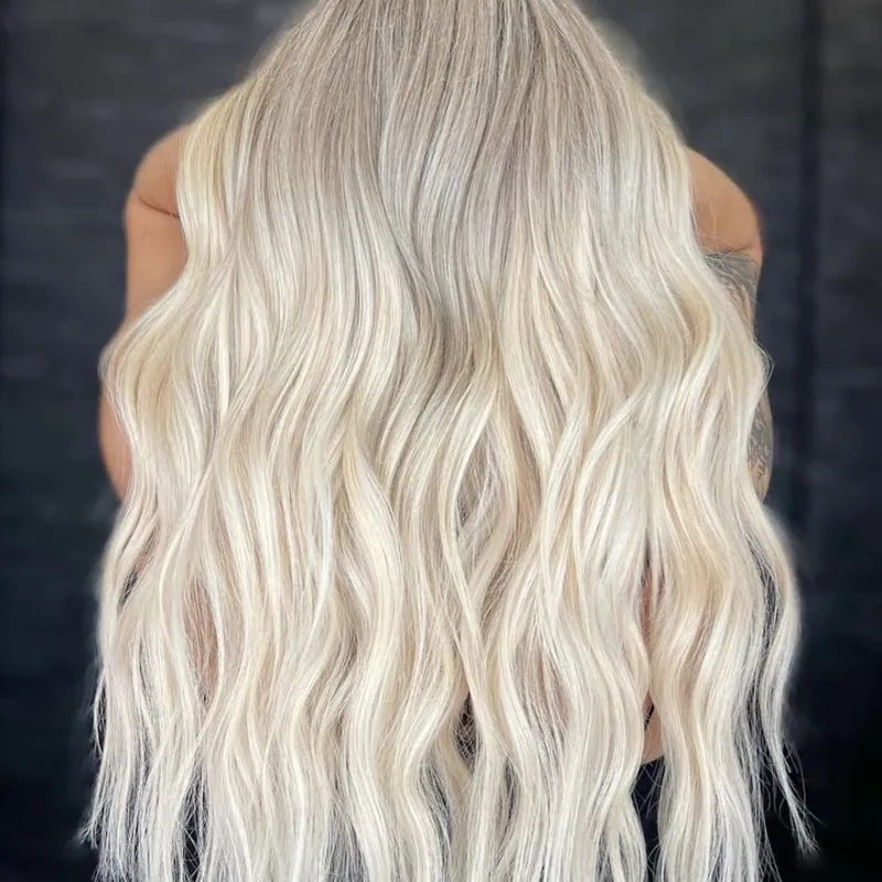 Sunlit balayage waves, painted by hand
